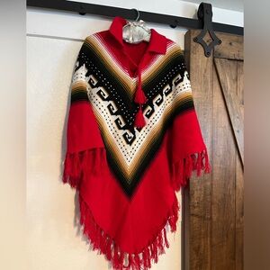 VINTAGE KNIT PONCHO 🧶